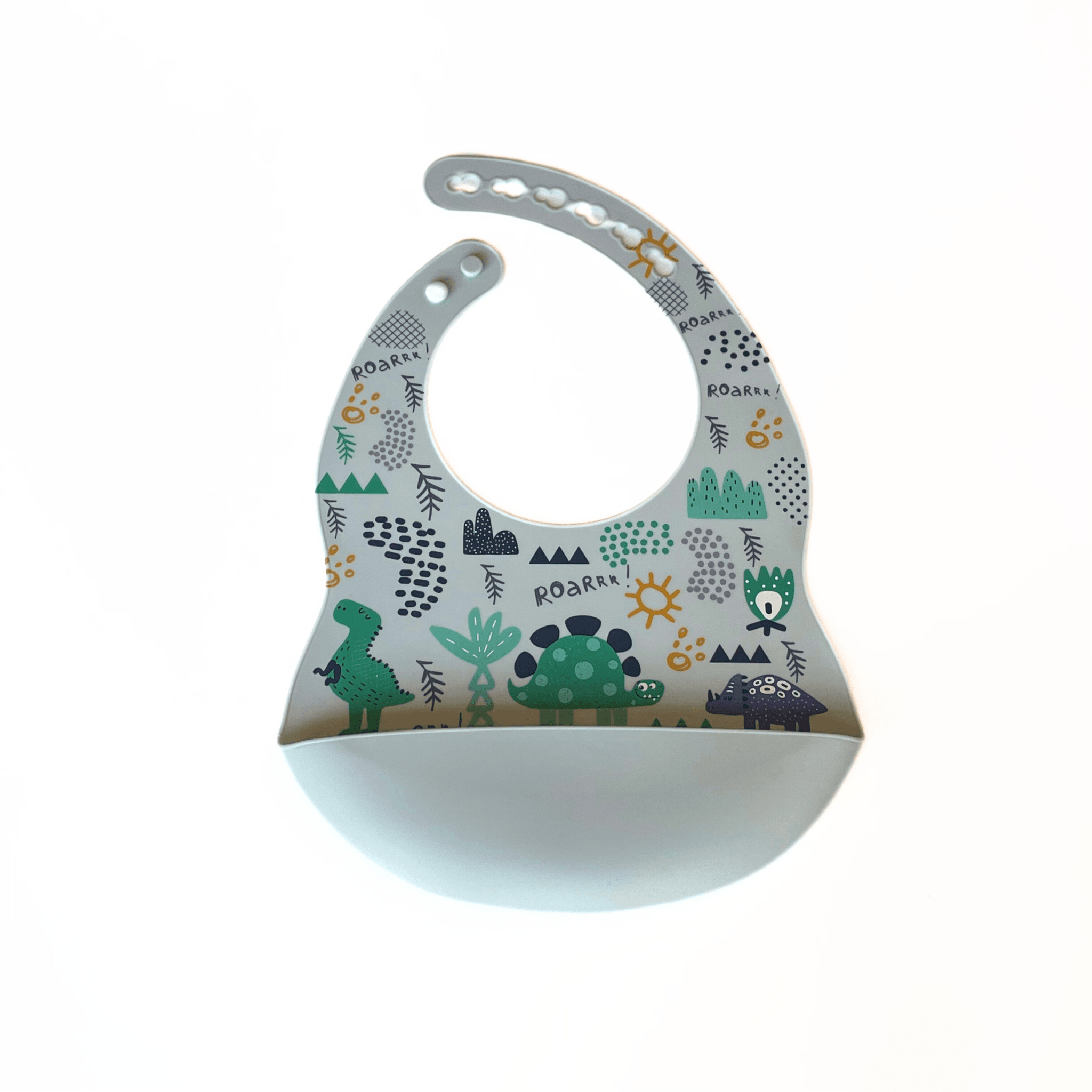 Babero de silicona estampado