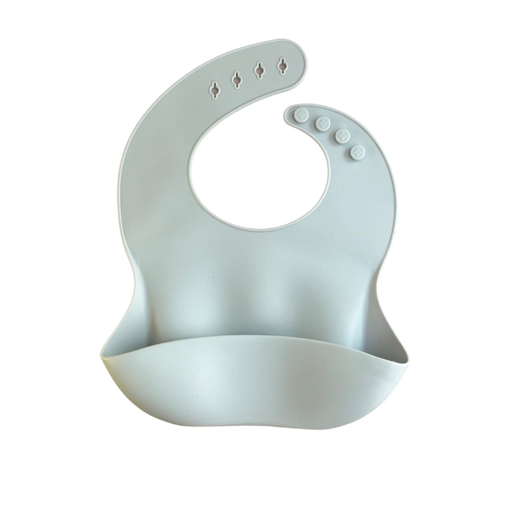 Babero de silicona unicolor