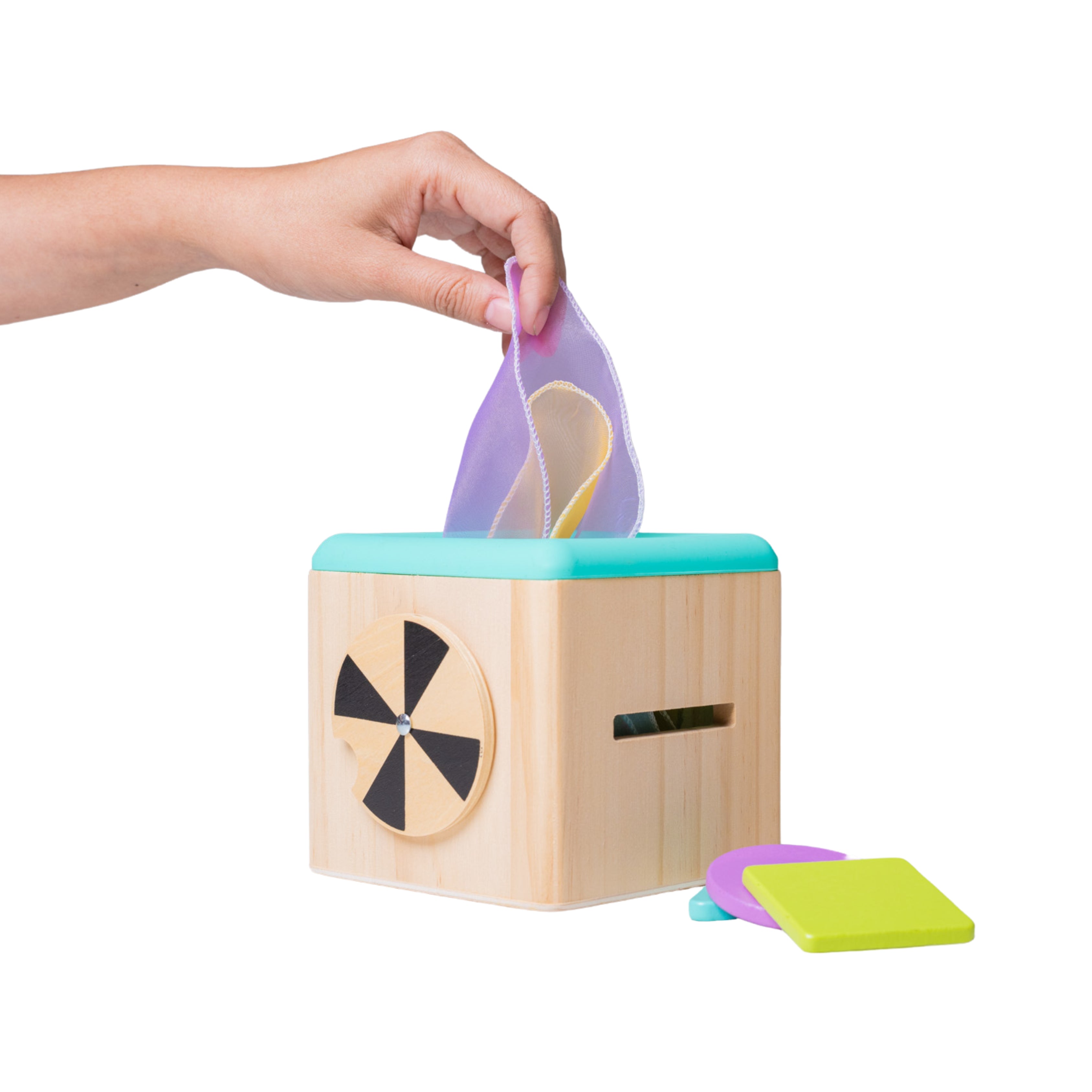 Caja de Pañuelos Montessori para Bebé