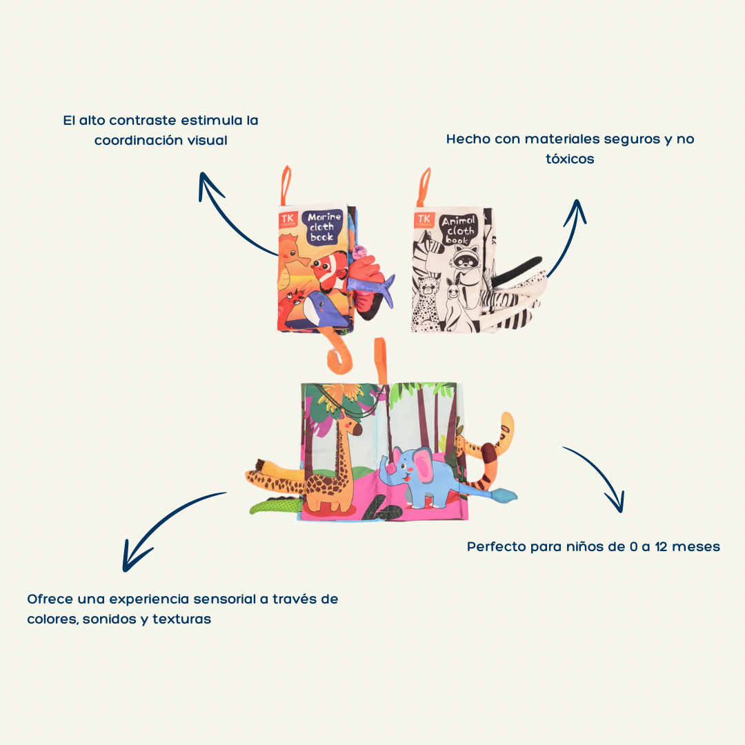 Libros sensoriales colores y blanco y negro