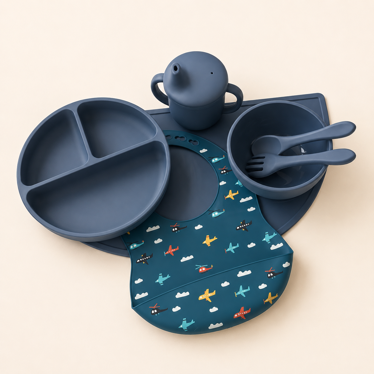 Set AC azul oscuro