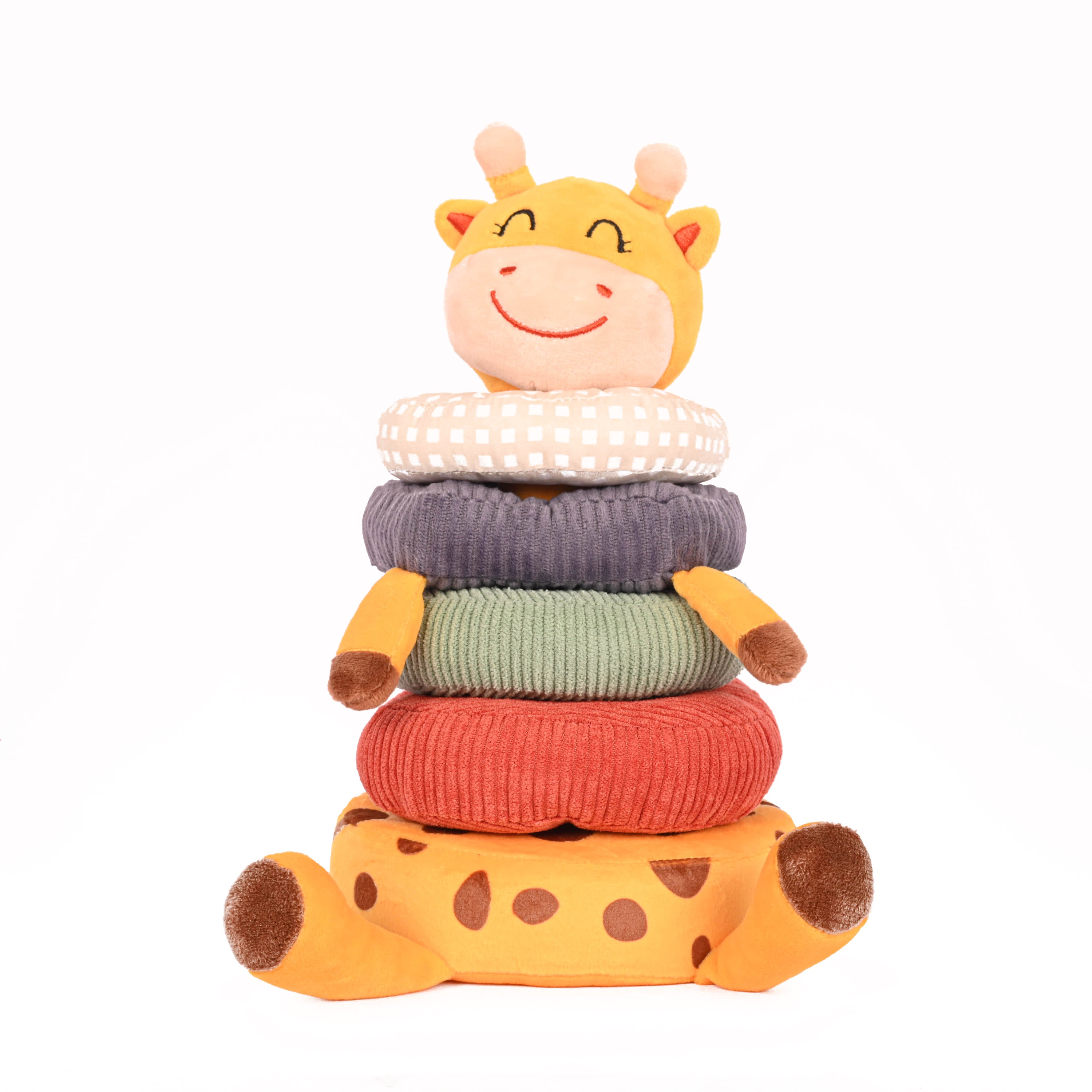La jirafa peluche para apilar