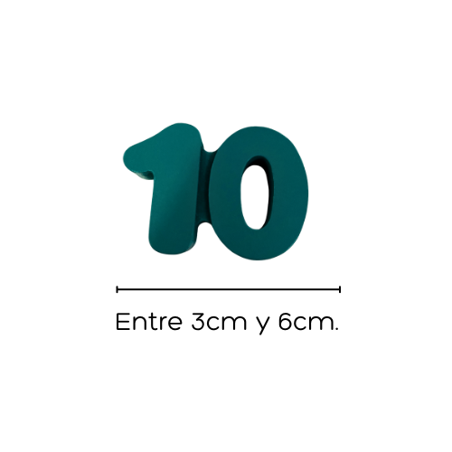 Juego de letras, números y formas