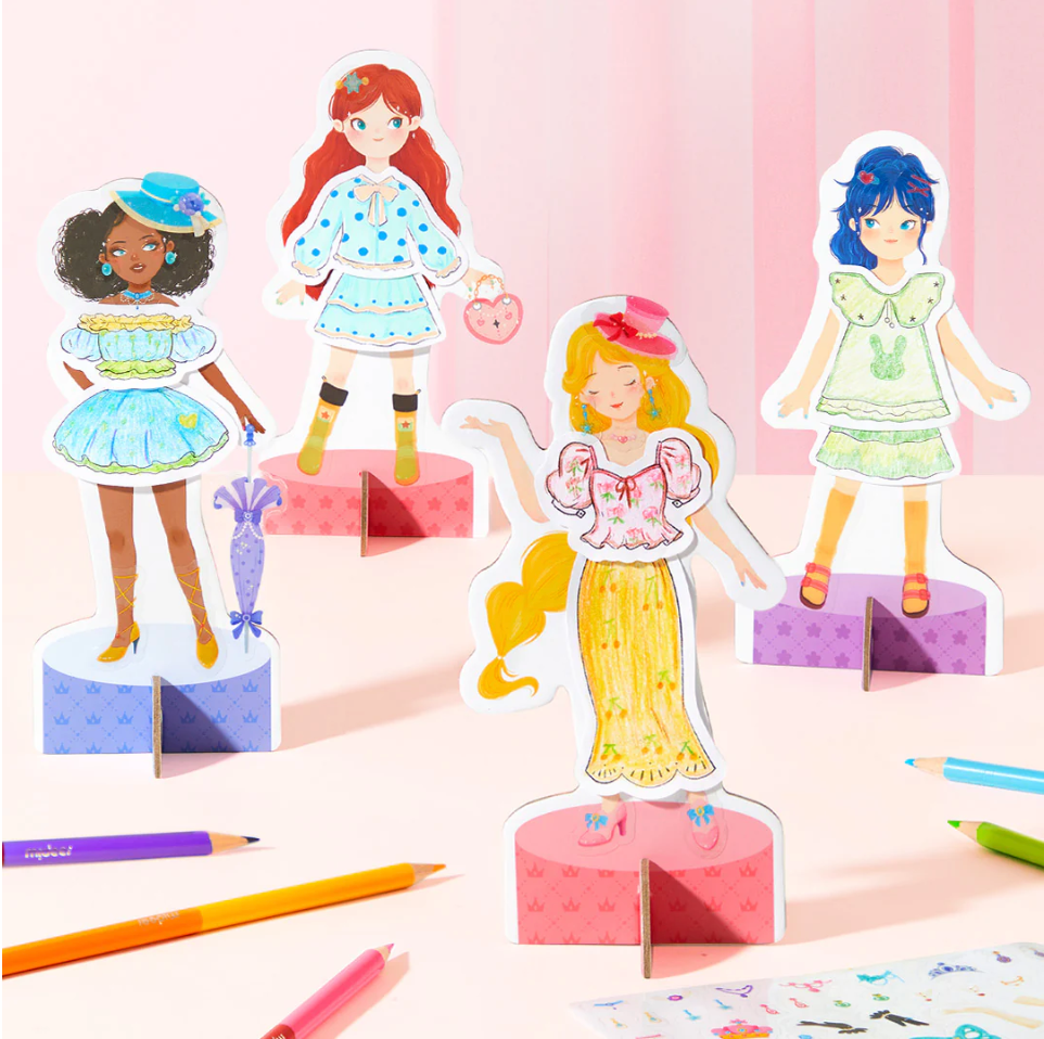 Pinta y diseña tus muñecas favoritas
