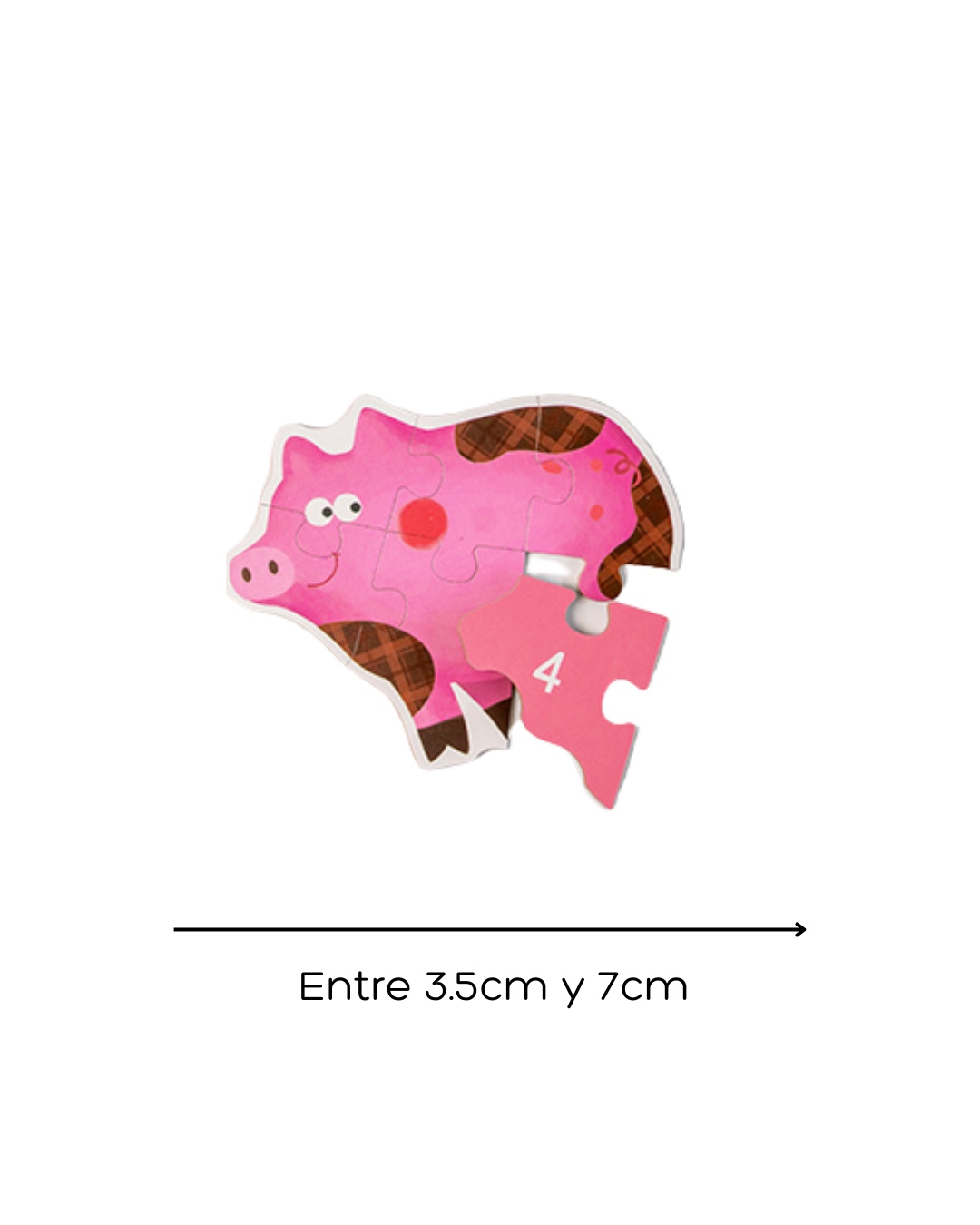 Rompecabezas de Animales de Madera (6 Piezas)