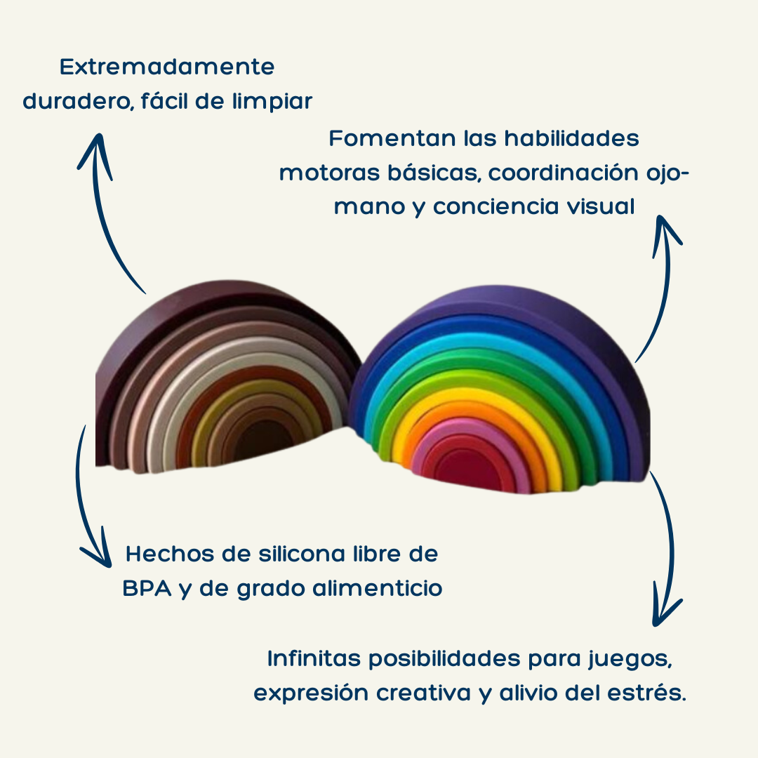 Arcoíris de silicona