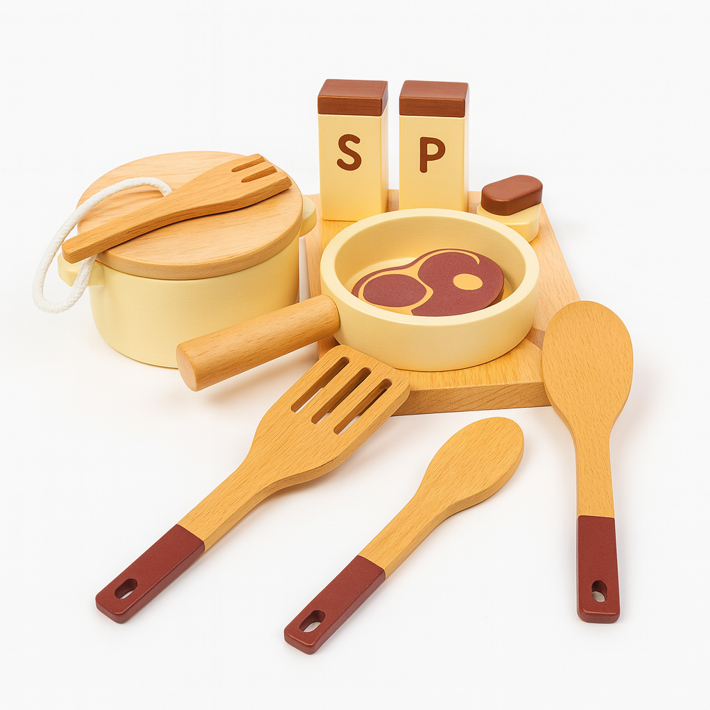 Set de Cocina de Madera 10 en 1