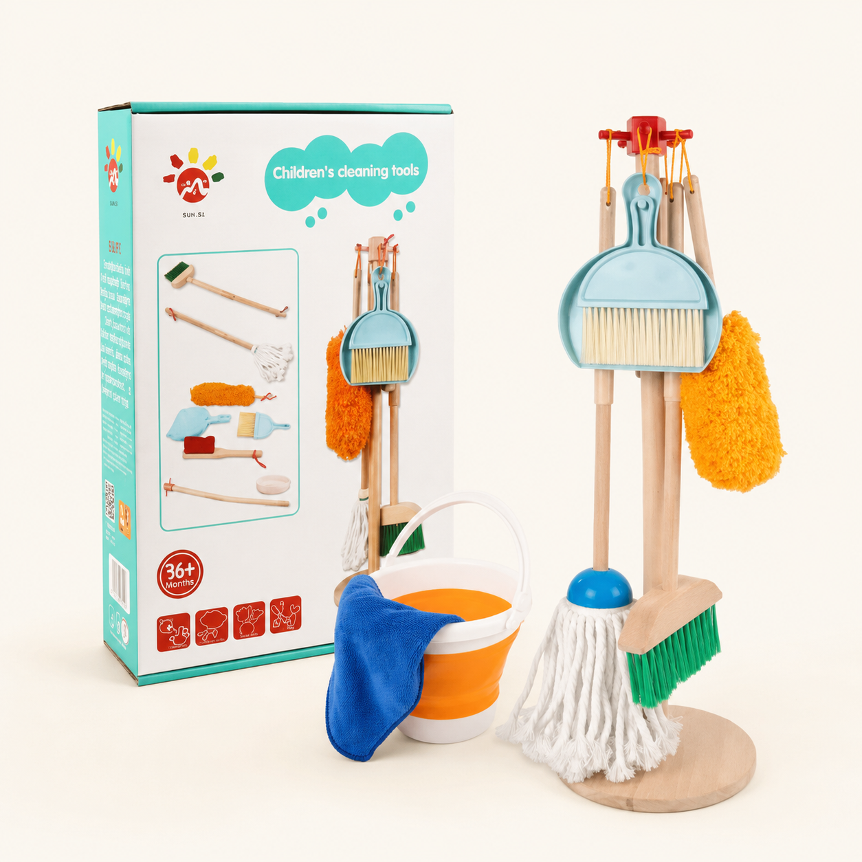 Juego de limpieza montessori.