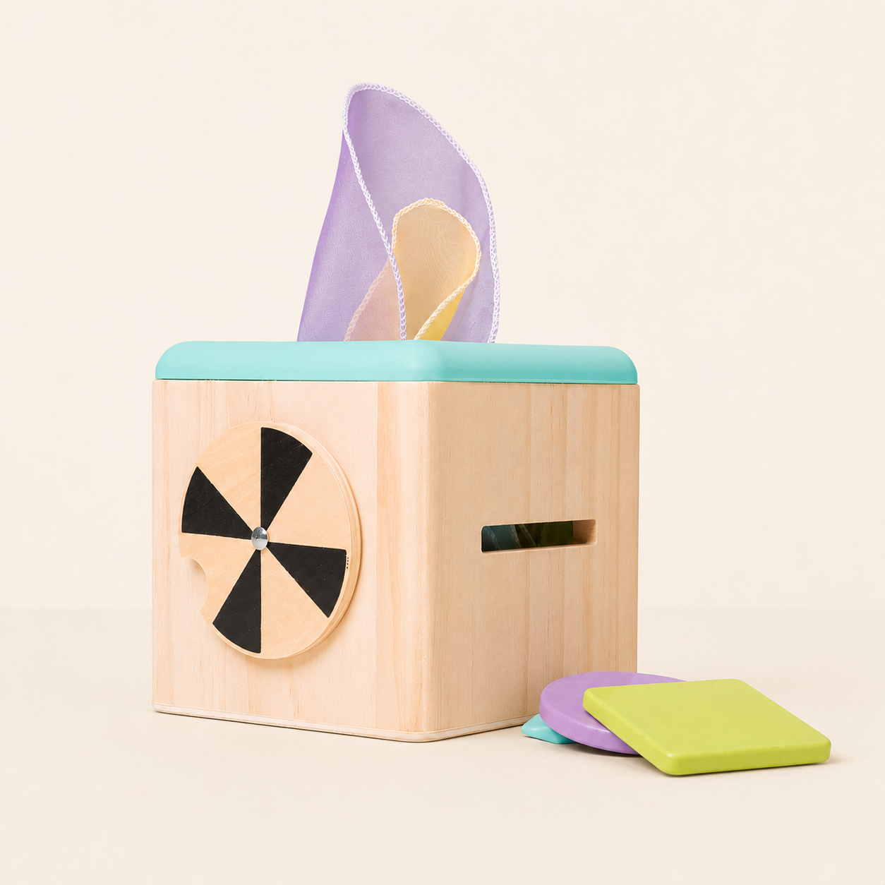 Caja de Pañuelos Montessori para Bebé