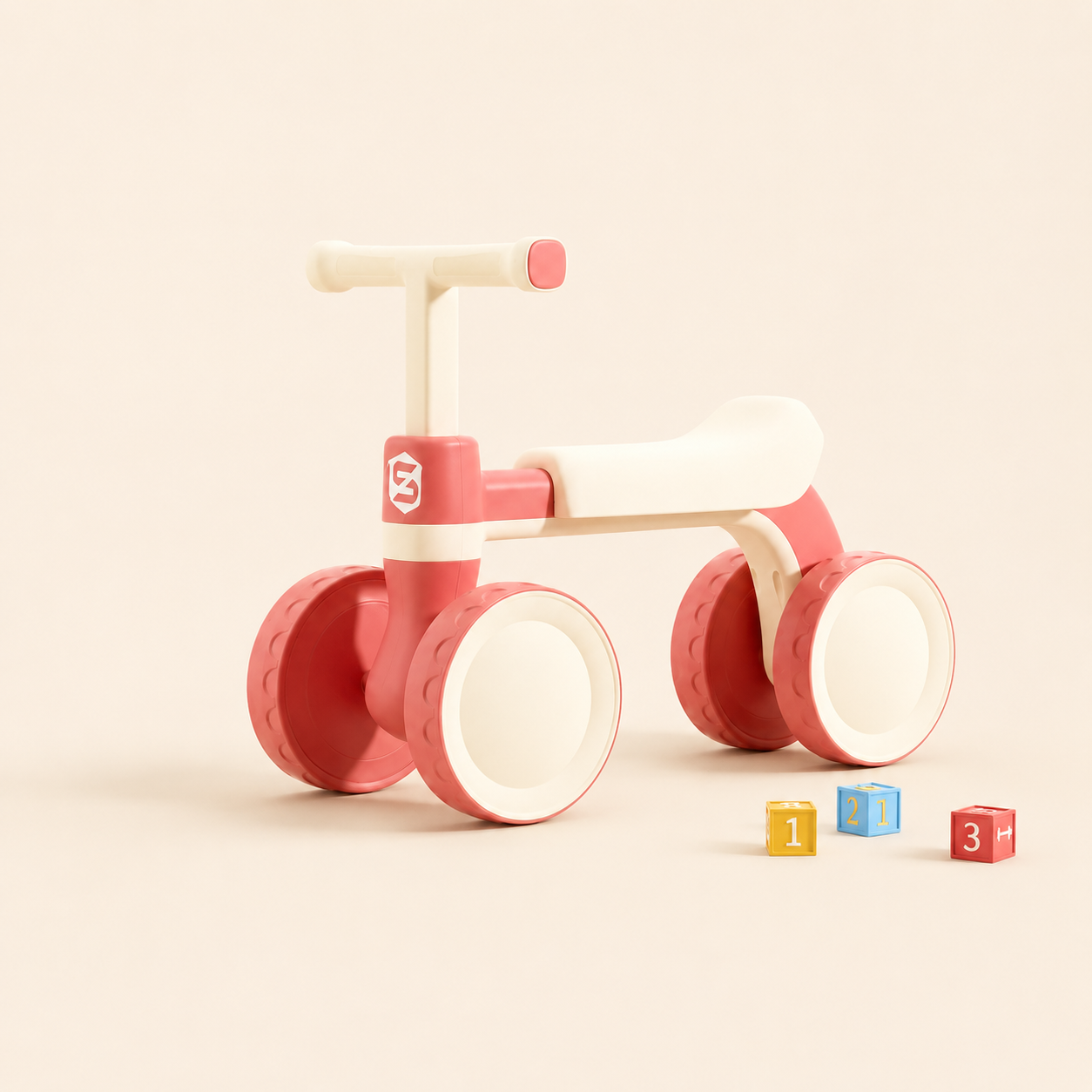 Bicicleta Montessori Nekito para el equilibrio, color rosado