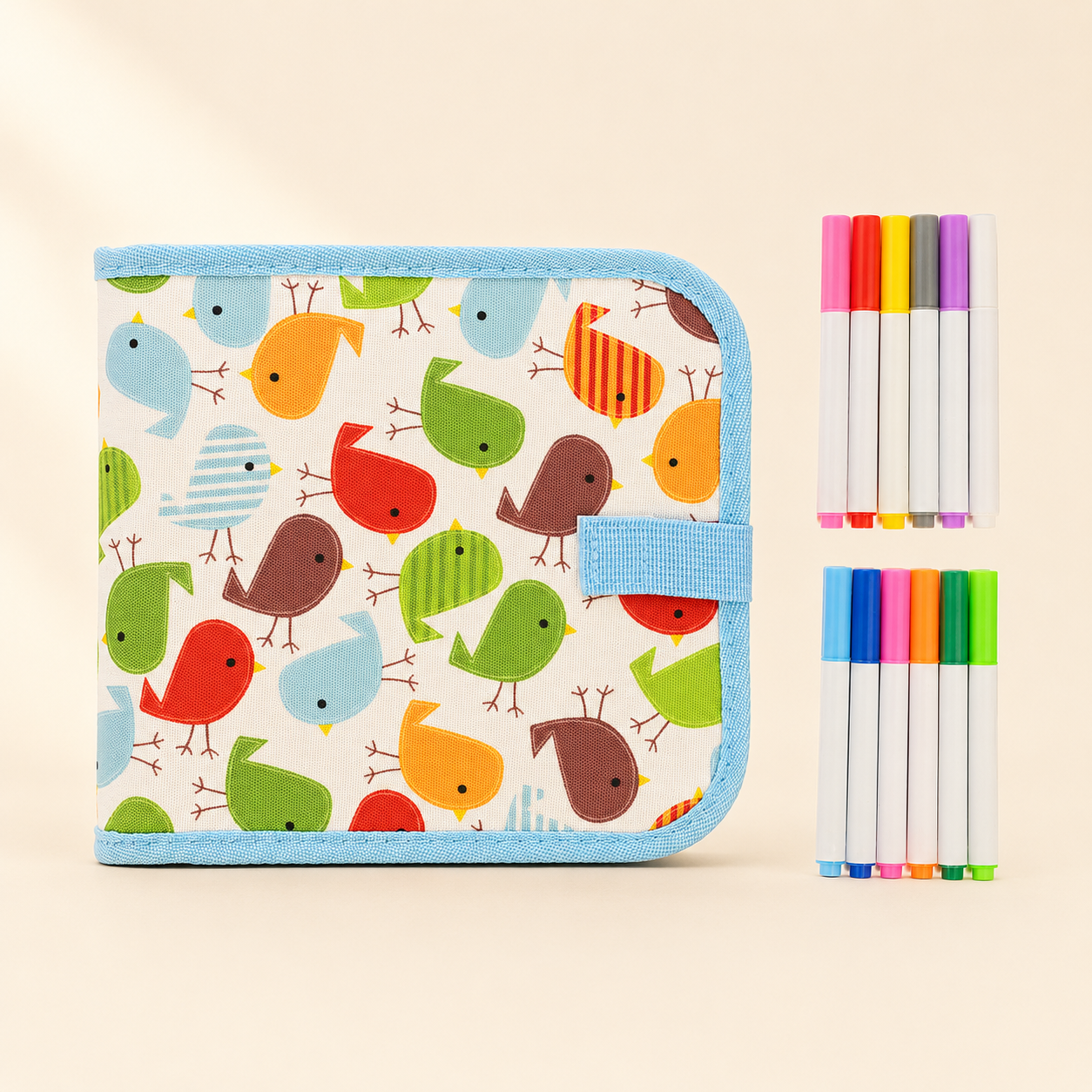Páginas del cuaderno mágico Nekito listas para pintar
