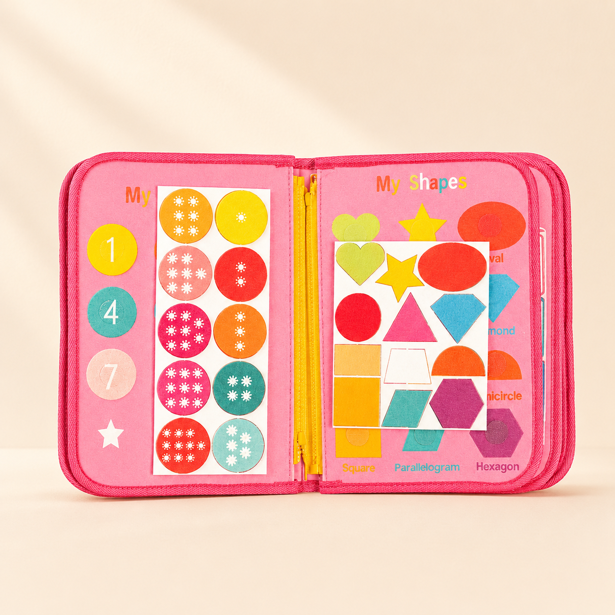 Libro Montessori Nekito de tela con texturas y colores, para bebés de 1 a 4 años