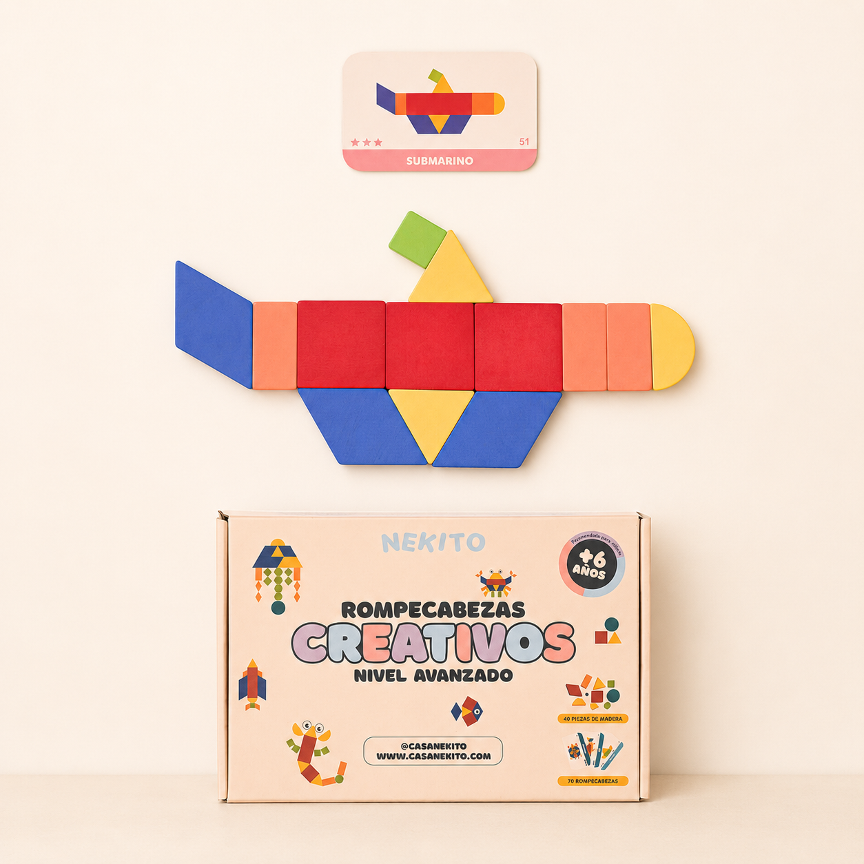 Detalle del rompecabezas creativos Nekito